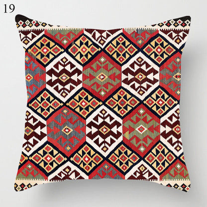Colorful Global Inspired Pattern Pillow Cover Home Decor