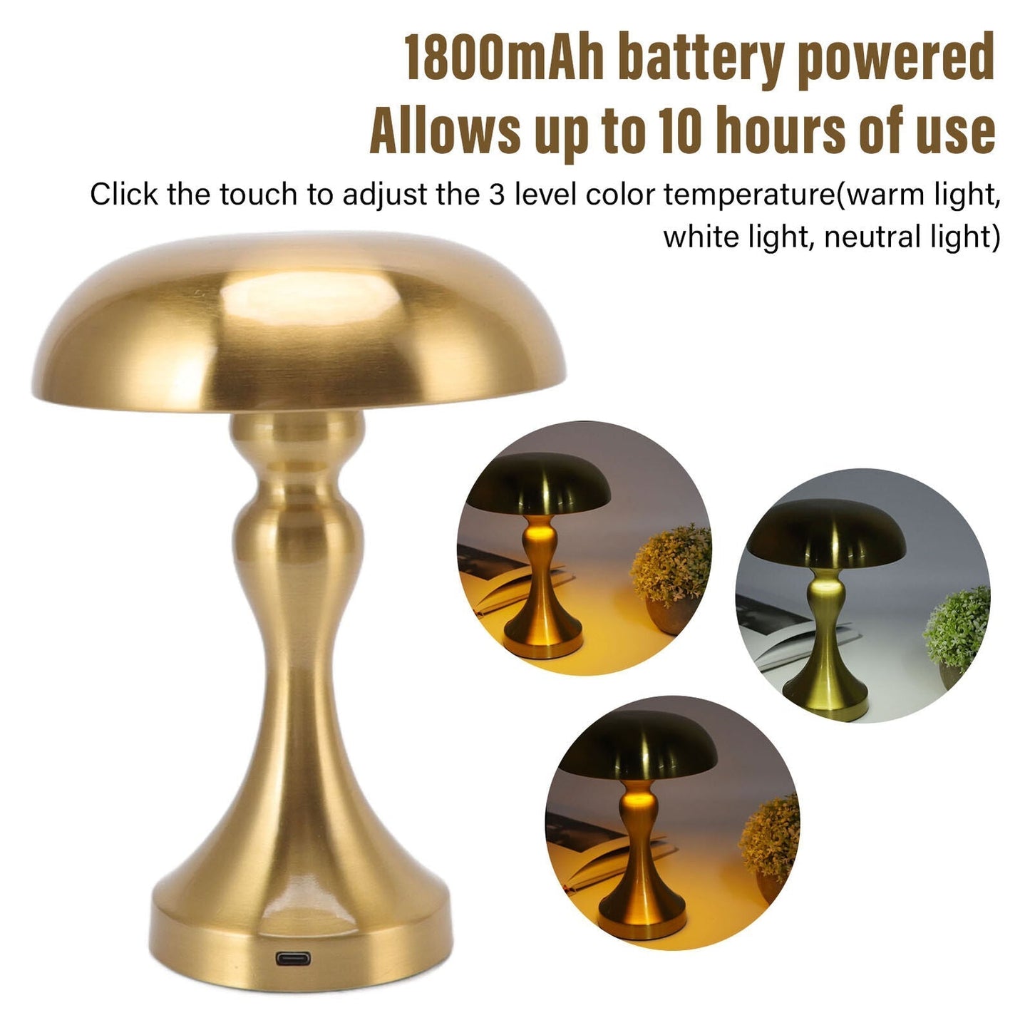 Elegant Floral Desk Lamp