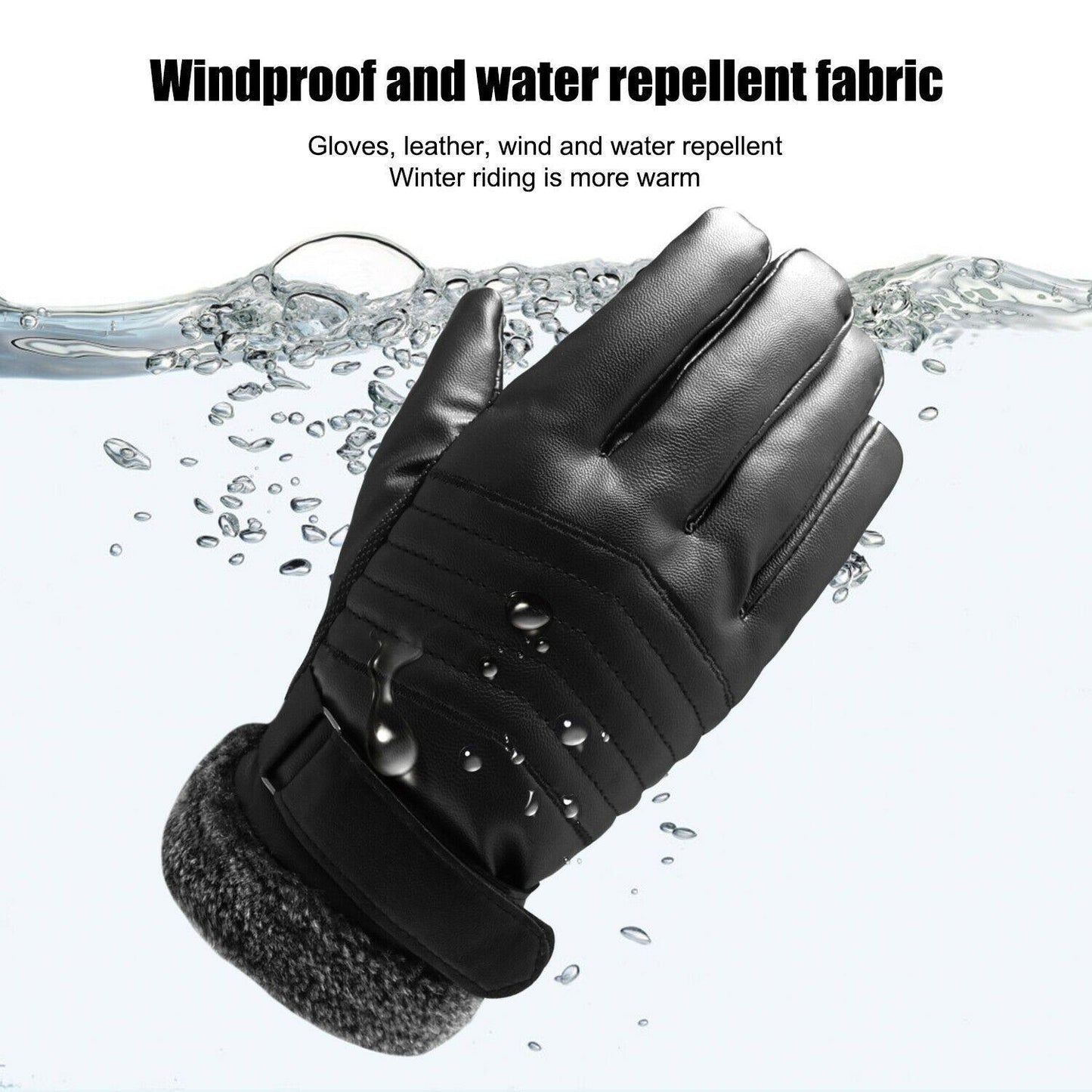 Insulated Warm Waterproof Ski Gloves for Men