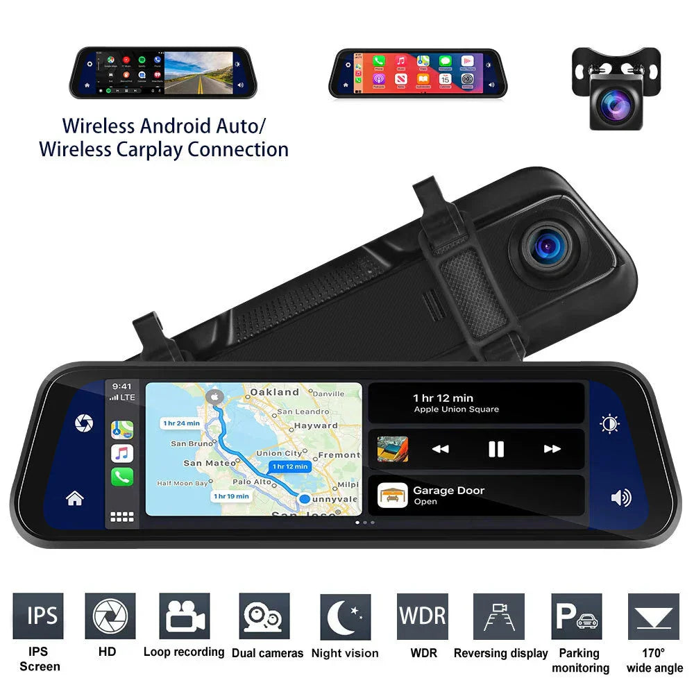 HD Dual Lens Car Camera with Smartphone Link