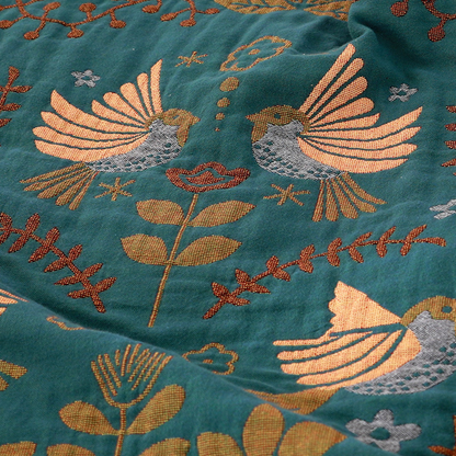 Ultra Soft Plush Bird Pattern Throw Blanket