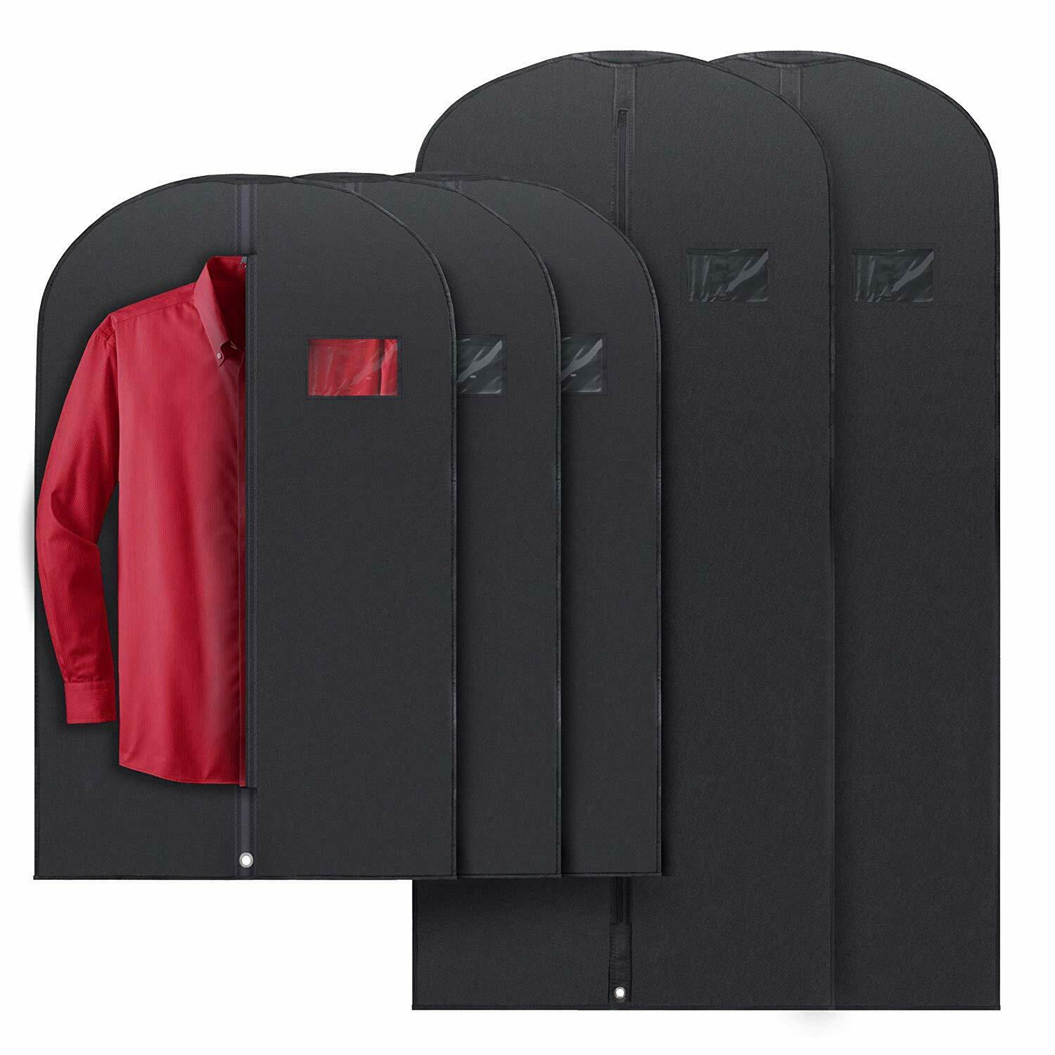 5-Pack Waterproof Clothing Storage Bags with Clear Window - Cofik