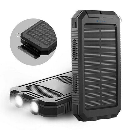 Portable Waterproof Solar Power Bank with USB Charger - Cofik