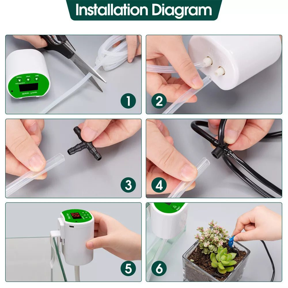 Self Watering Indoor Plant System with Timer Pump