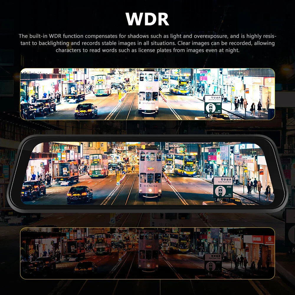 HD Dual Lens Car Camera with Smartphone Link