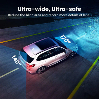 HD Dual Lens Car Camera with Smartphone Link