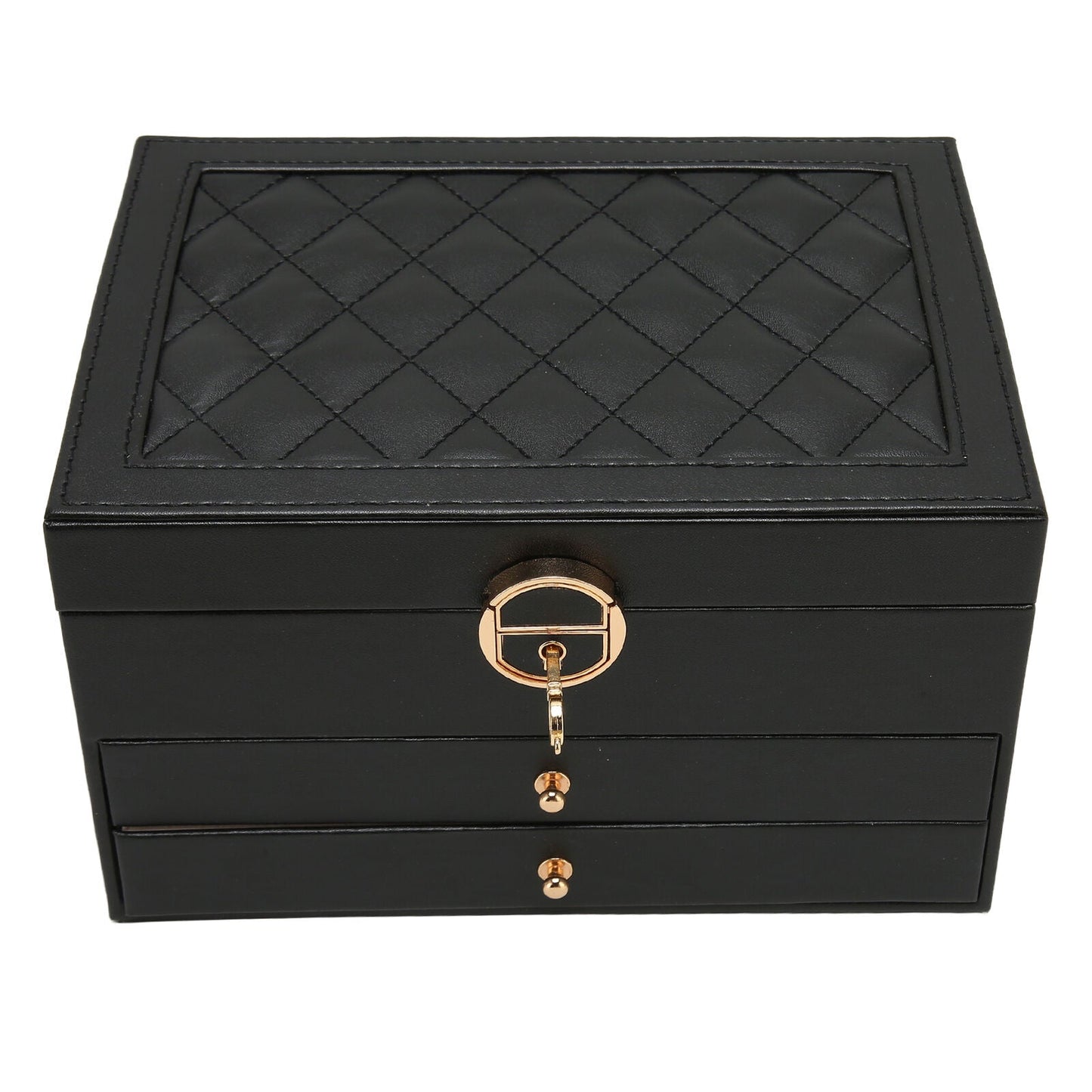 Secure Stackable Leather Jewellery Storage Box
