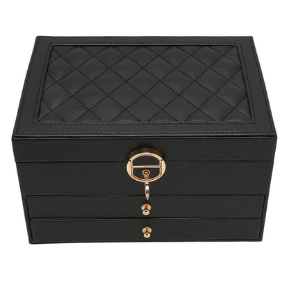 Secure Stackable Leather Jewellery Storage Box