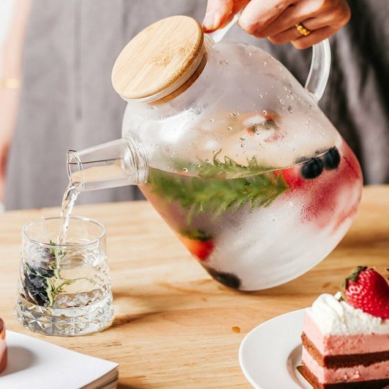 Elegant Clear Glass Tea Infuser Set