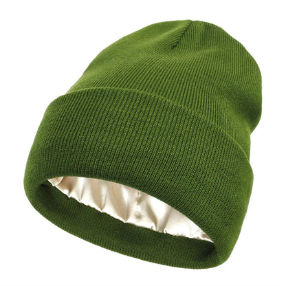Warm Silk Blend Winter Beanie Hat