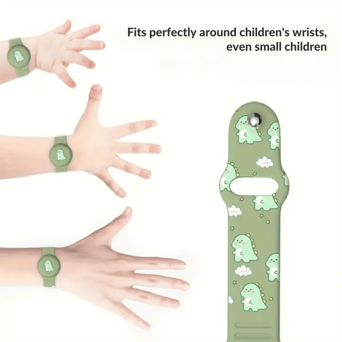 Colorful Kids GPS Tracker Dino Wristband