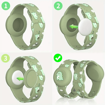 Colorful Kids GPS Tracker Dino Wristband