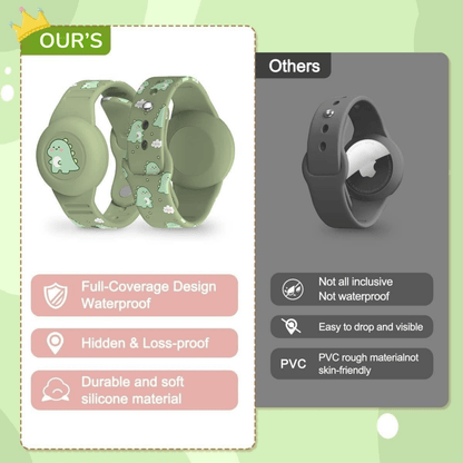 Colorful Kids GPS Tracker Dino Wristband