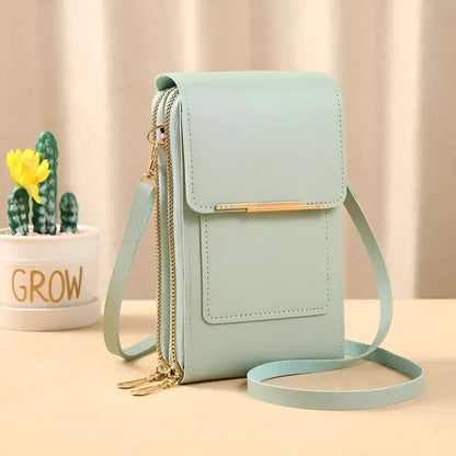 Secure Leather Shoulder Bag with Theft Proof Design