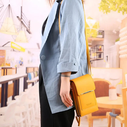 Secure Leather Shoulder Bag with Theft Proof Design