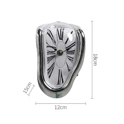 Surreal Art Melting Clock Sculpture