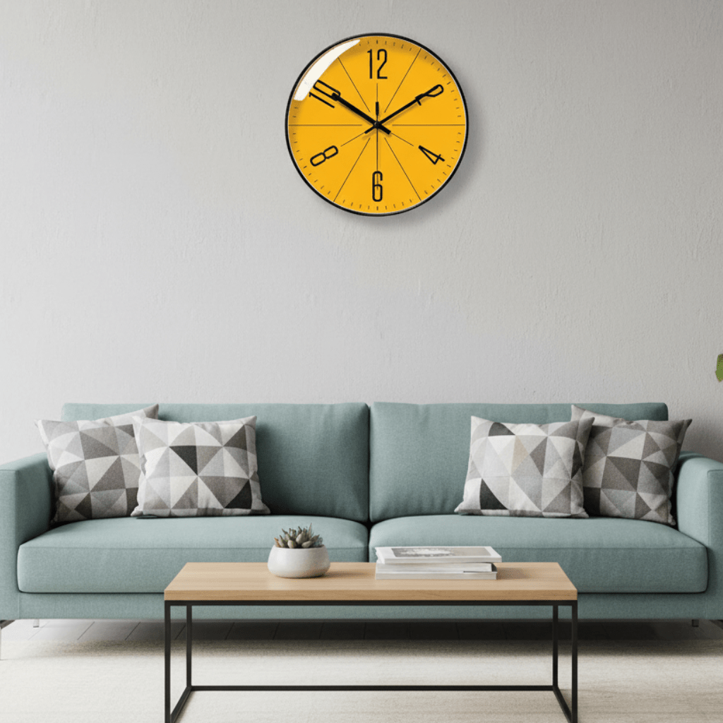 SCANDICLOCK – Black Wall Clock in Nordic Style – Precise & Stylish for ...