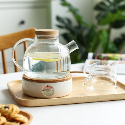 Elegant Clear Glass Tea Infuser Set