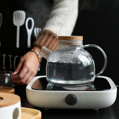 Elegant Clear Glass Tea Infuser Set