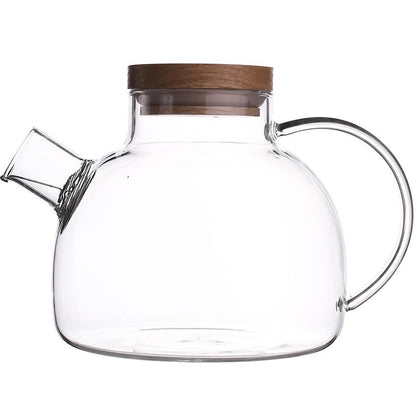 Elegant Clear Glass Tea Infuser Set