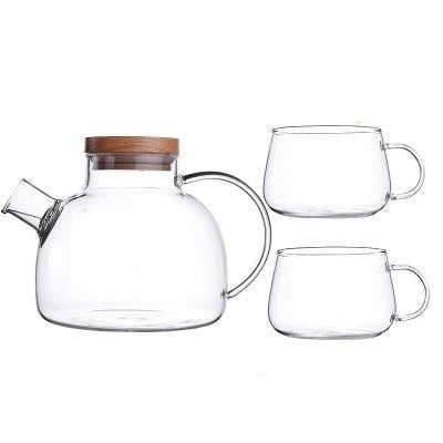 Elegant Clear Glass Tea Infuser Set