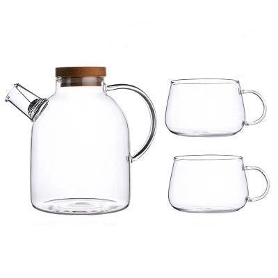 Elegant Clear Glass Tea Infuser Set