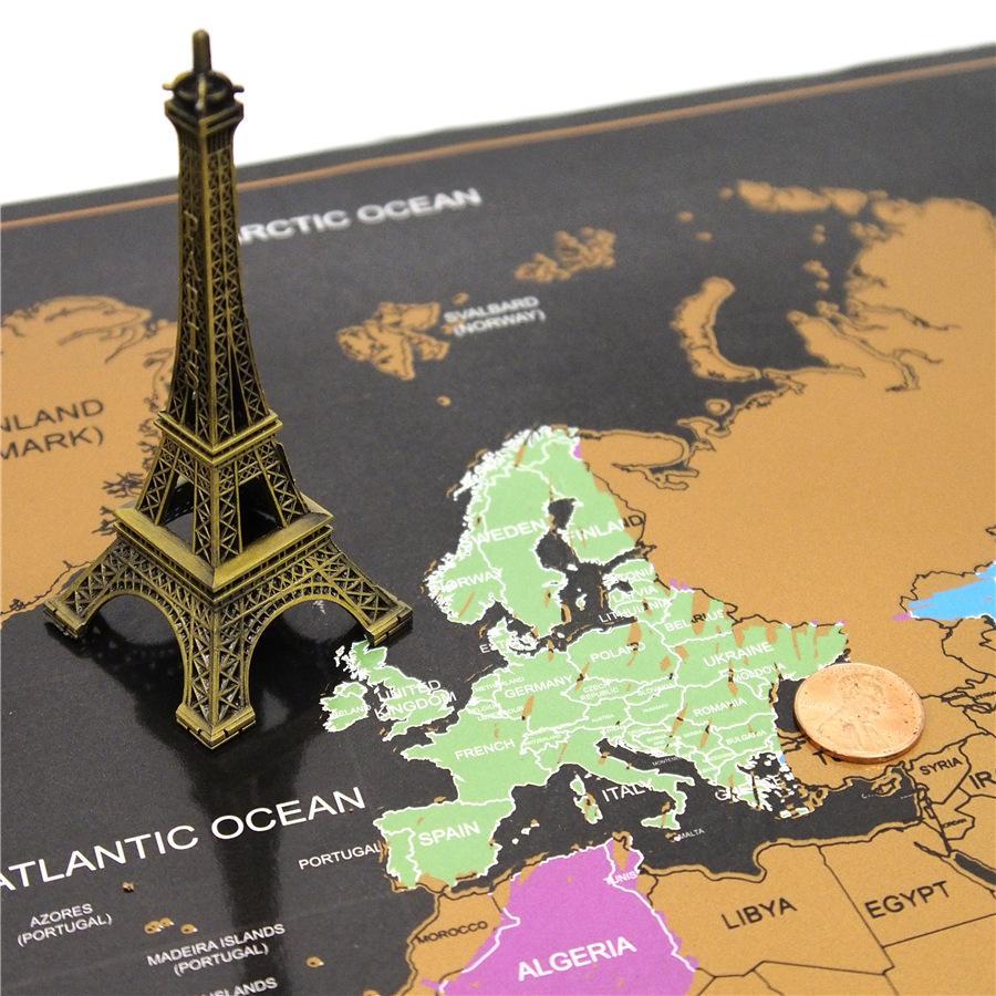 Interactive Travel World Map Print - Cofik