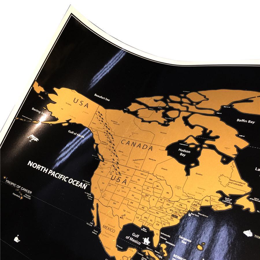 Interactive Travel World Map Print