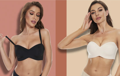 Seamless women's plus-size bra – adjustable straps, back closure, ultra-soft comfort for everyday wear