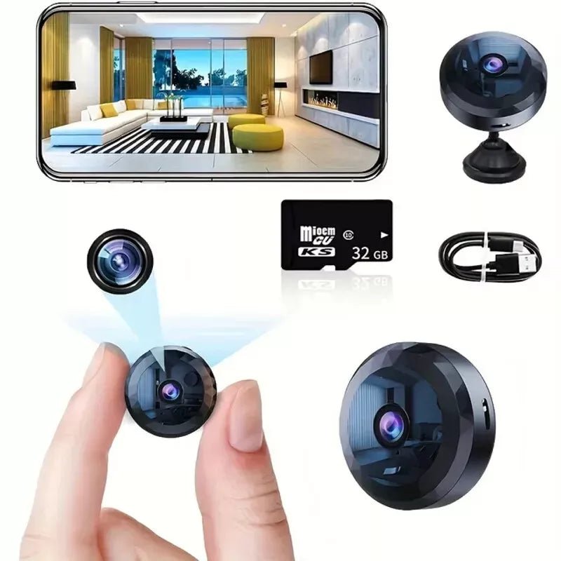 Compact WiFi Security Camera 1080P HD Night Vision