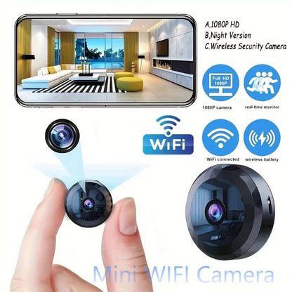 Compact WiFi Security Camera 1080P HD Night Vision - Cofik