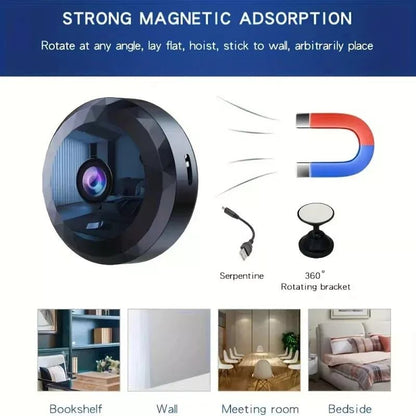 Compact WiFi Security Camera 1080P HD Night Vision