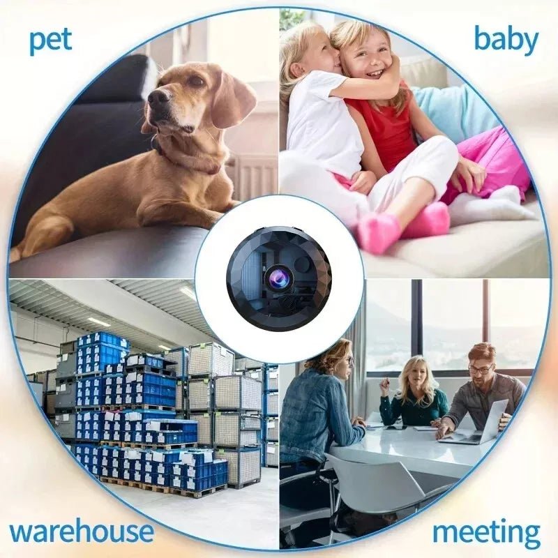 Compact WiFi Security Camera 1080P HD Night Vision