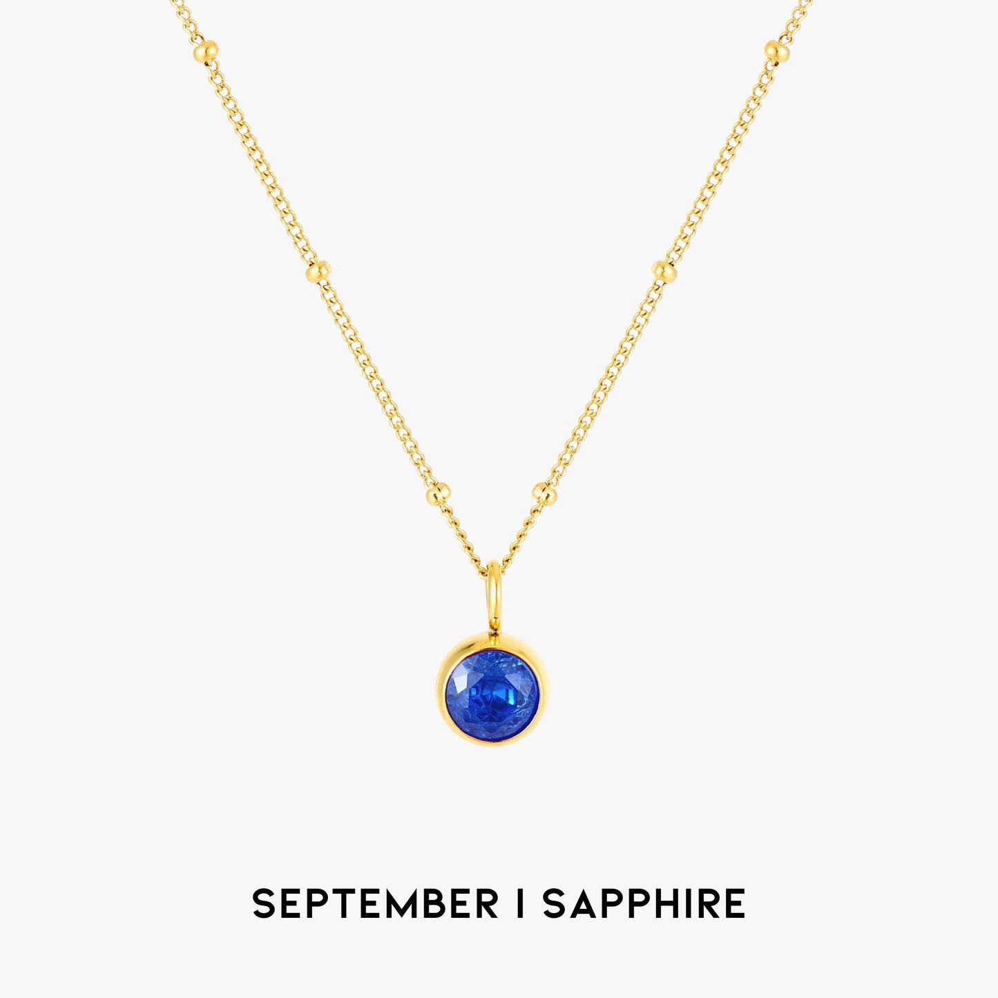 Gemstone Personalized Chain Necklace