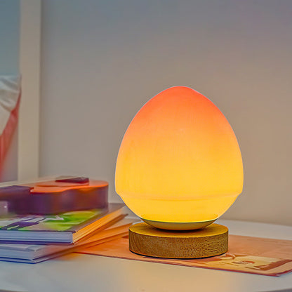 Soft Pink Glass Desk Lamp