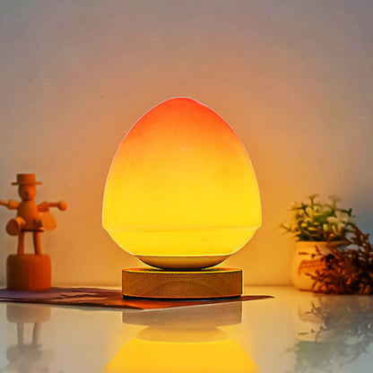 Soft Pink Glass Desk Lamp