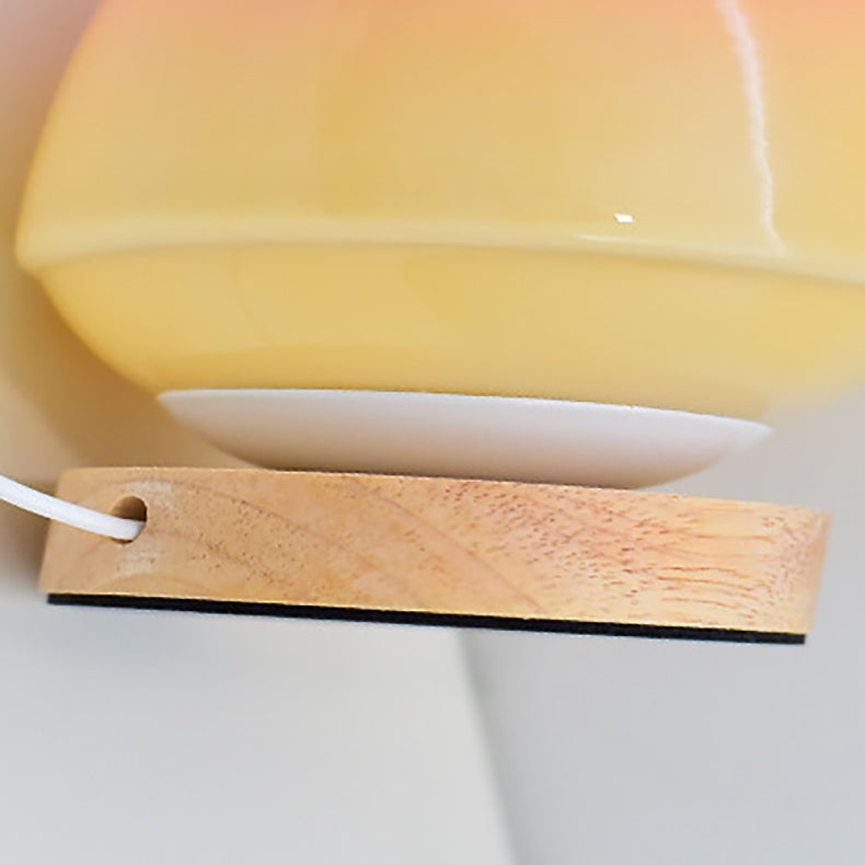 Soft Pink Glass Desk Lamp