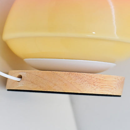 Soft Pink Glass Desk Lamp
