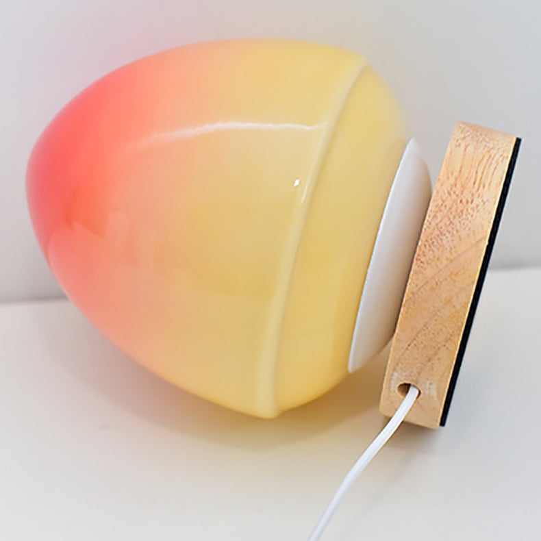 Soft Pink Glass Desk Lamp