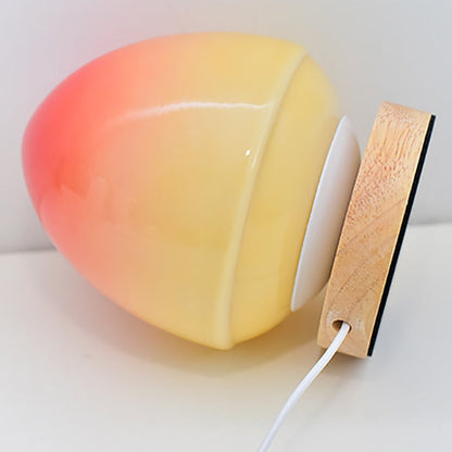 Soft Pink Glass Desk Lamp