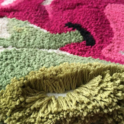 Plush Cherry Bathroom Mat