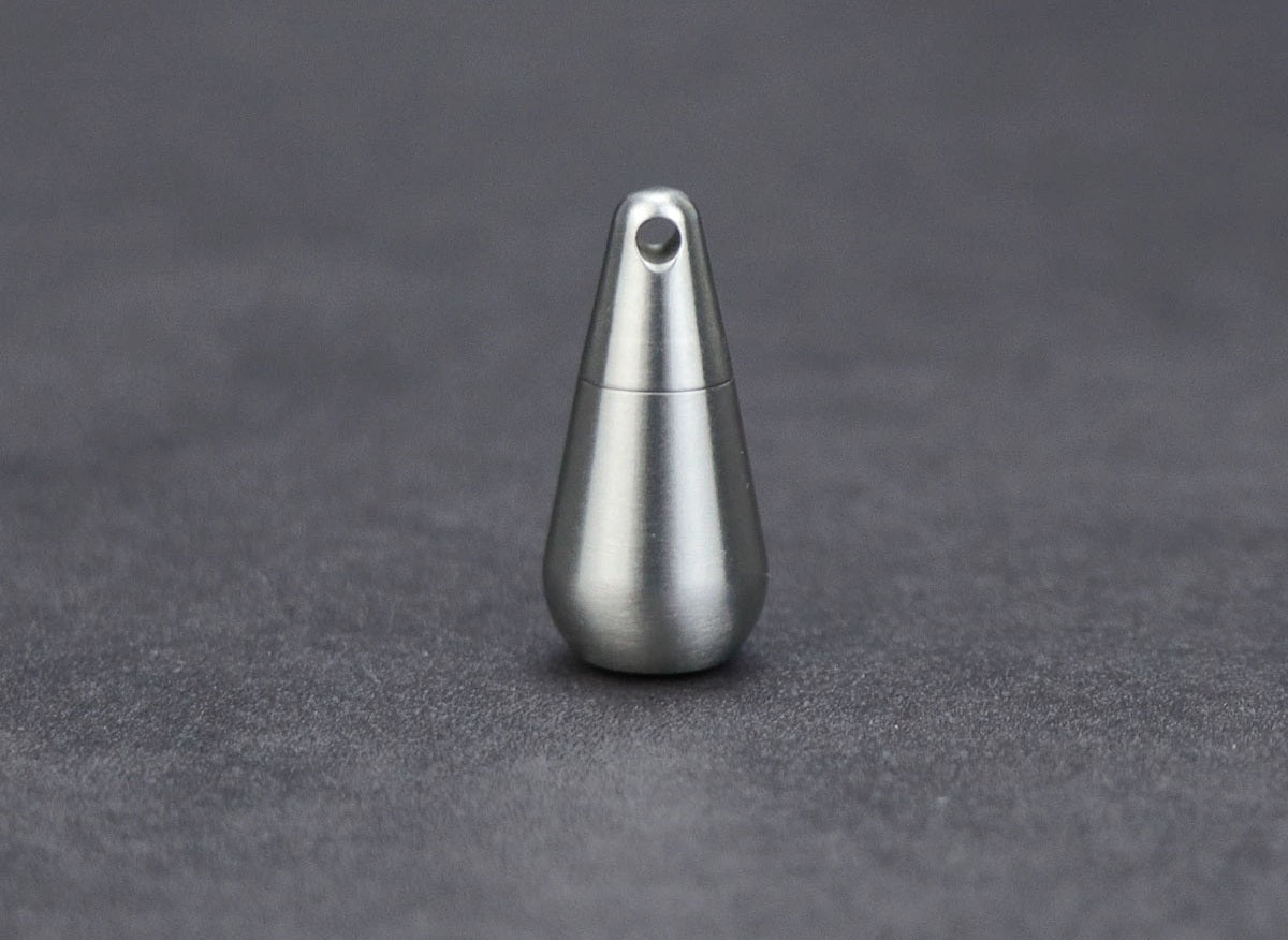 Compact Travel Pill Container - Waterproof Titanium Case