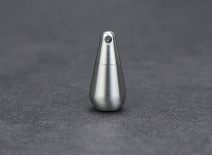 Compact Travel Pill Container - Waterproof Titanium Case