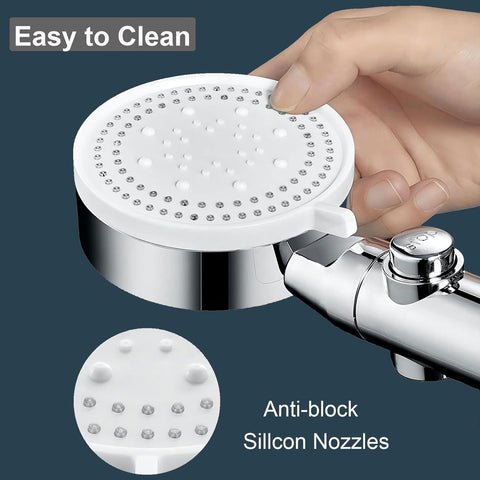 Powerful 5-Mode Shower Head for Low Water Pressure