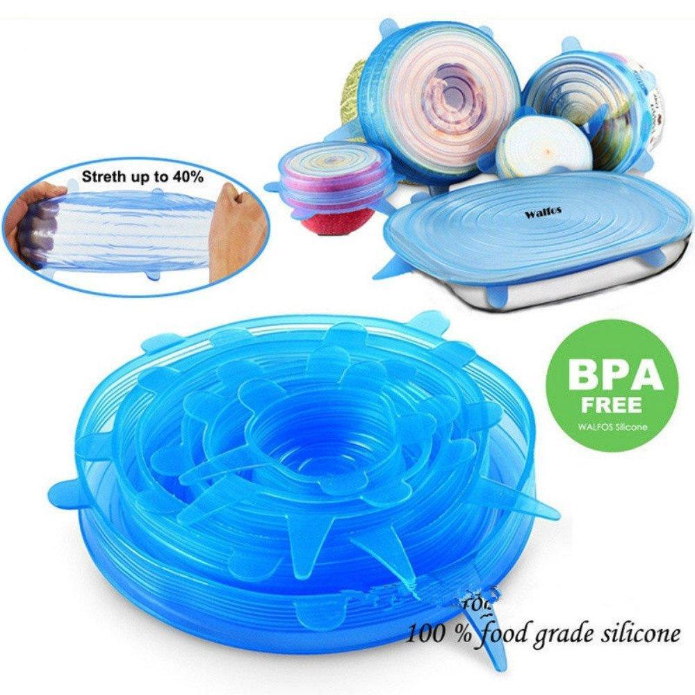 Flexible Kitchen Storage Lids 6 Pack