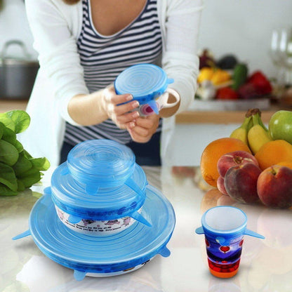 Flexible Kitchen Storage Lids 6 Pack - Cofik