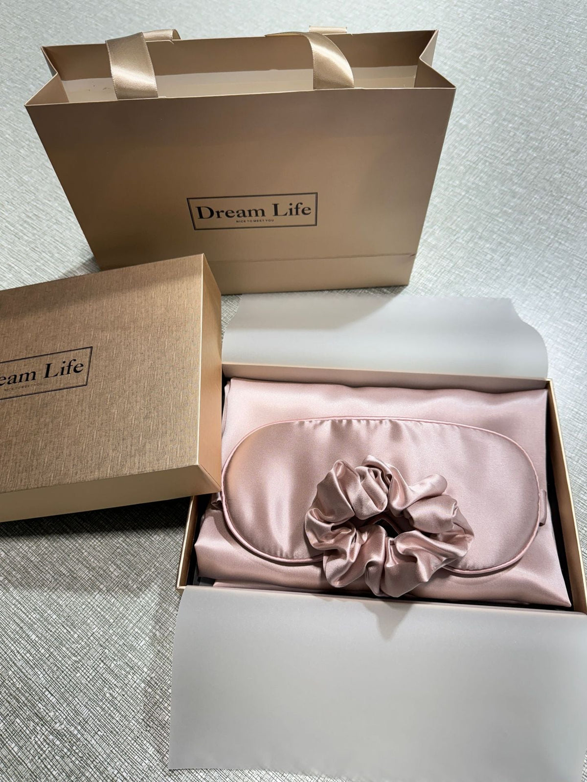 Silk Sleep Set with Pillowcase and Eye Mask