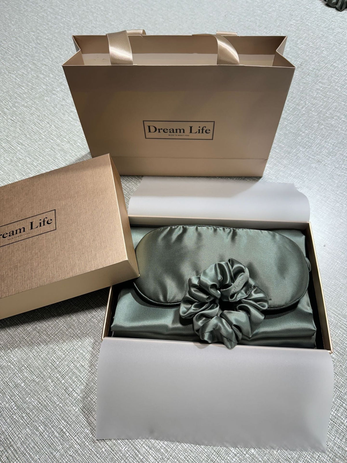 Silk Sleep Set with Pillowcase and Eye Mask