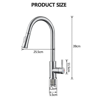 SILQUA – Smart Sensor Kitchen Faucet with Pull-Out Spout