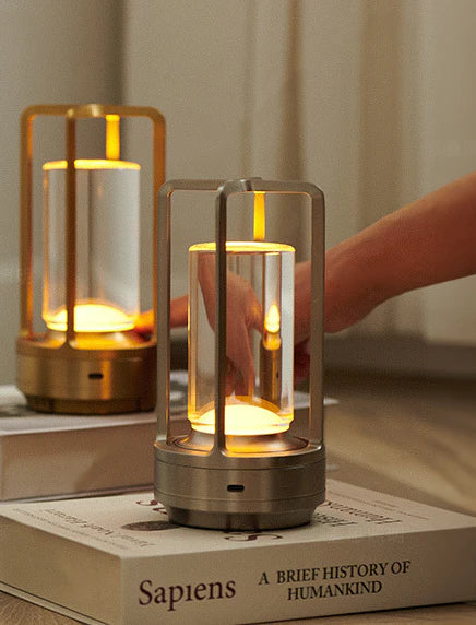 Portable LED Desk Lamp - Compact Battery Powered Nightlight